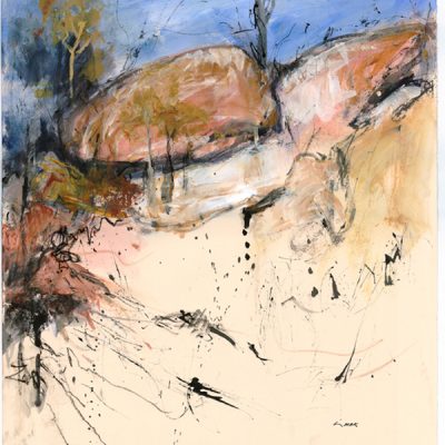 Lynne Mak – contemporary artist. Ink drawings - Australian outback landscape painting.